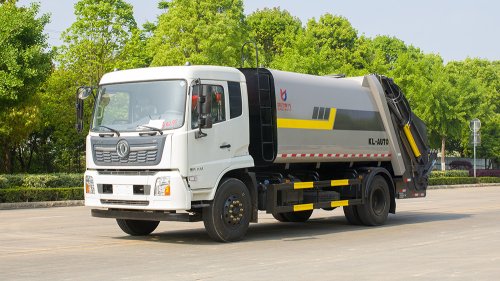 13方东风天锦新款压缩垃圾车（三角斗）